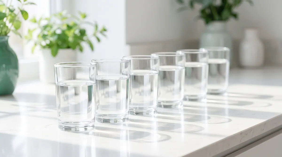 Verres d'eau, besoin quotidien